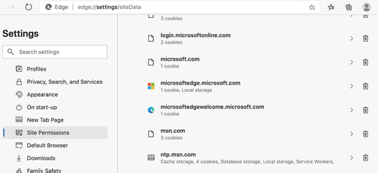 Löschen Sie Cookies, Cache für bestimmte Websites in Chrome, Safar, Firefox und Edge