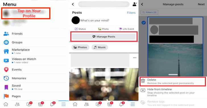 So löschen Sie alte Facebook-Beiträge in großen Mengen