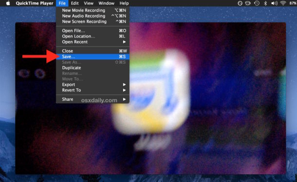 Anleitung zum Aufnehmen von Videos auf einem Mac mit einer Webcam mit Quicktime