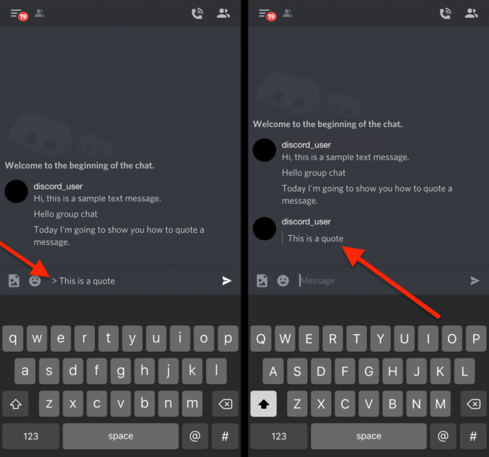 So zitieren Sie jemanden auf Discord