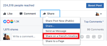 So machen Sie einen Beitrag auf Facebook teilbar